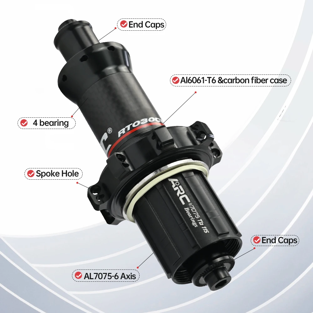 Good Safety Performance Lightweight RT-030FRCB Quick Release Road Bike Spare Part 6 Pwals Front And Rear Hub