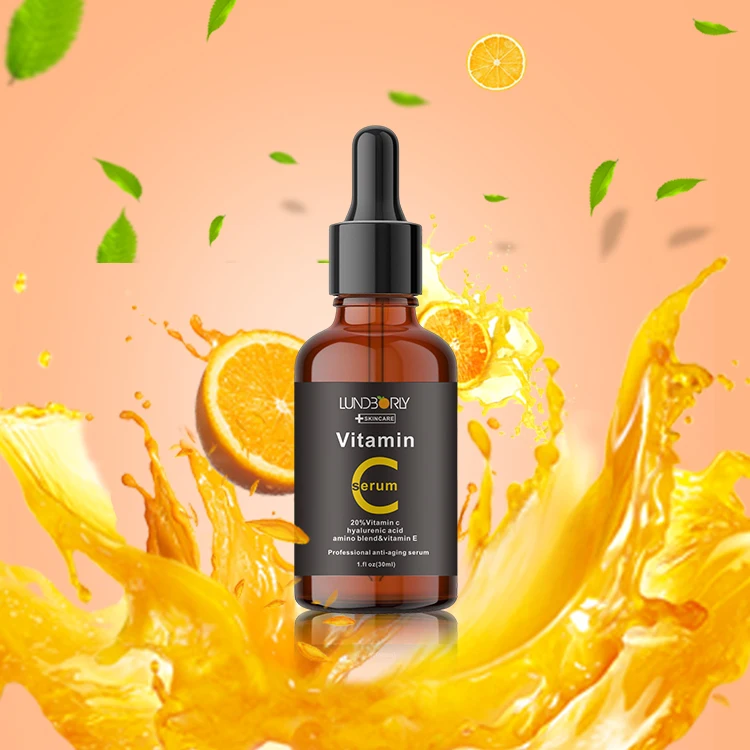 New Pattern Oem Odm Serum Moisturizing And Soothing Skin Vitamin E Whitening Vitamin C  Face Serum