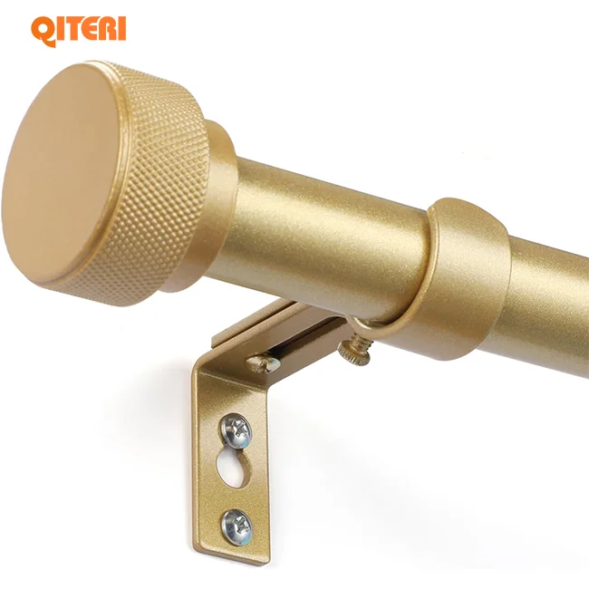 Gold curtain rod  for home decor window accessories room  modern curtain rods