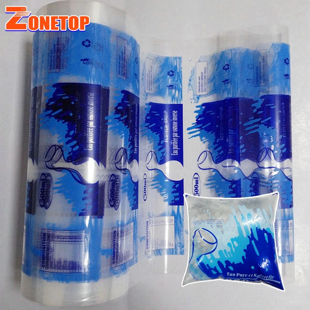 High Quality ldpe printed sachet water bag machine roll for pure water packaging