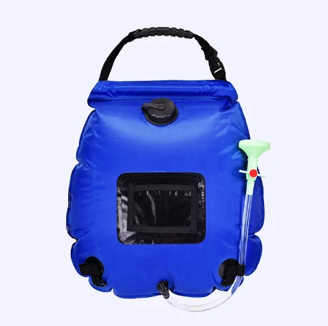 Outdoor Camping Heating Shower Bathing Bag Portable Heating Shower Bags Foldable 20L Hanging  Solar Water Storage Bags