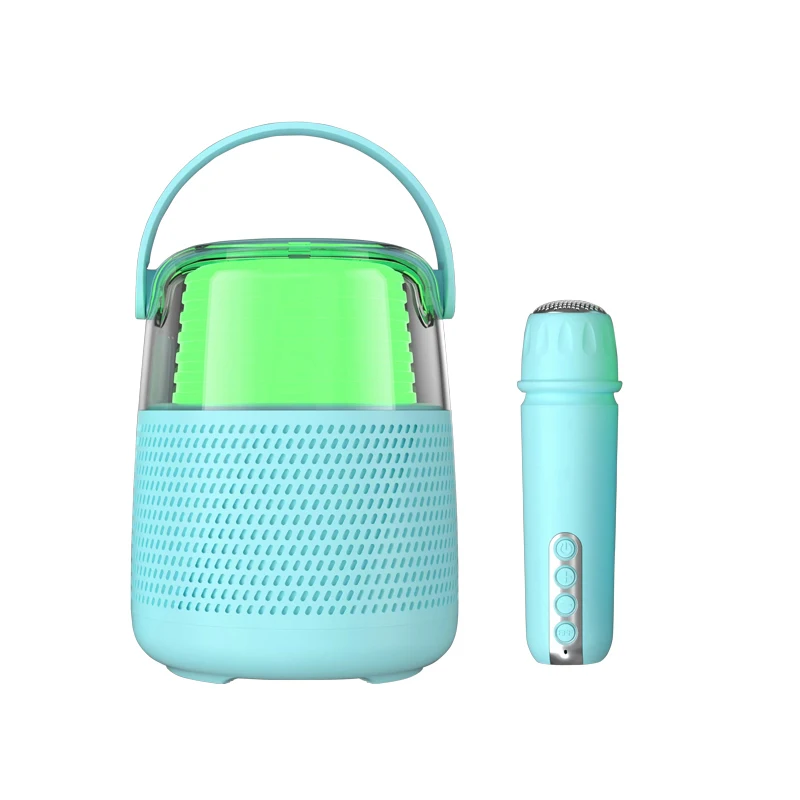 Mini Wireless Microphone Woofer Mike Speakers Home Theater Subwoofer Bass Outdoor Speaker for Karaoke