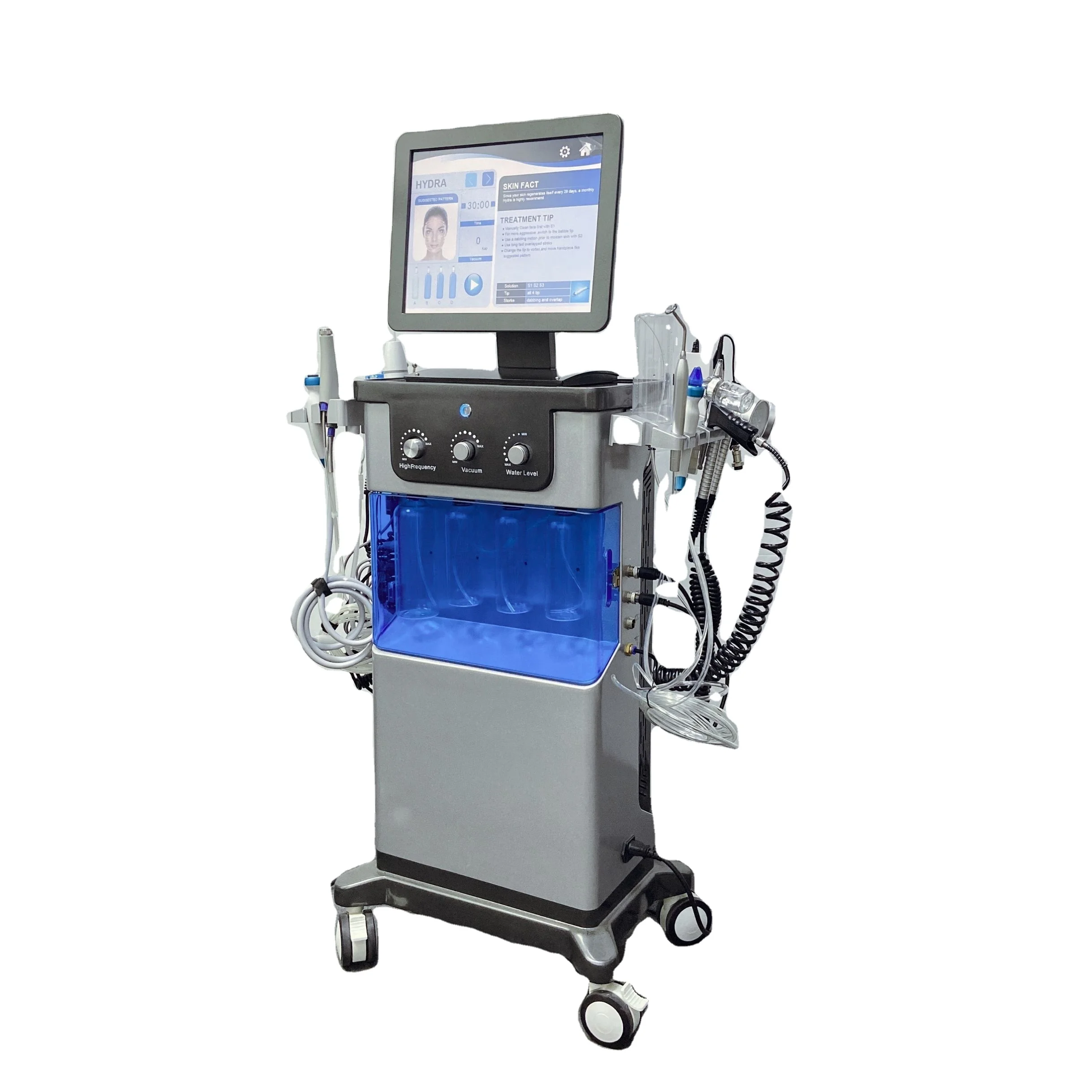 CE 15 Ich Screen 9 in 1 Aqua Peel Facial Cleaning Hydra Beauty Machine Facial Hydrafaci