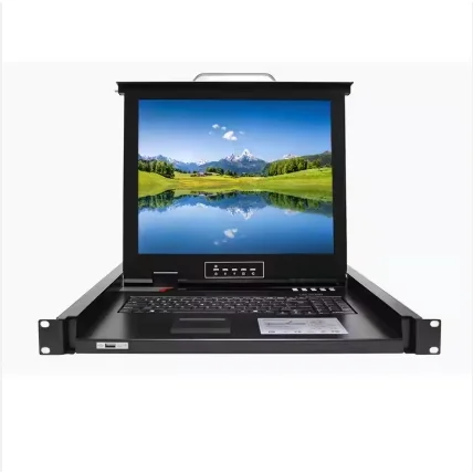 19inch 1U rack mount Support DC and AC dual power input KVM-1700MU series 17 inch 1port/4ports/8ports/16ports LED KVM switch