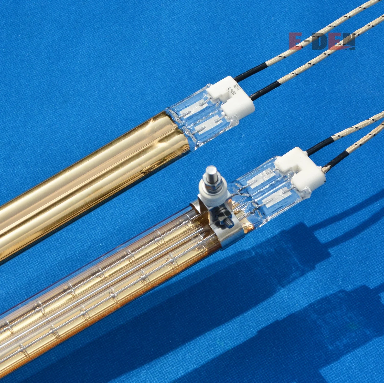 Twin Tube Quartz Halogen IR Heating Lamp Coating Curing Heating Lamp With 2000W