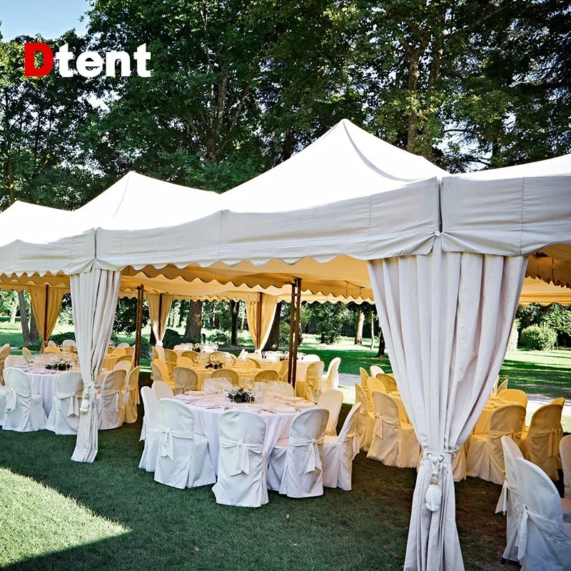 Outdoor 3X5 3X9 Green Backyard Aluminum Pipe Frame Pop Up Gazebo Tent Sublimated Canopy For Evenement Wedding Ceremony