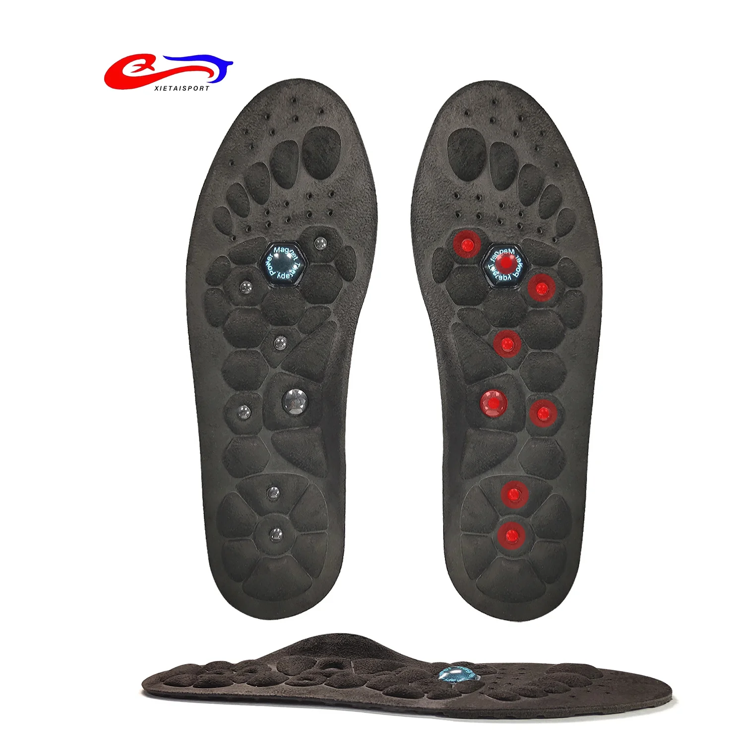 China Manufacturer Best Selling Unisex Magnetic Therapy Shoe Insoles With 18 Magnets