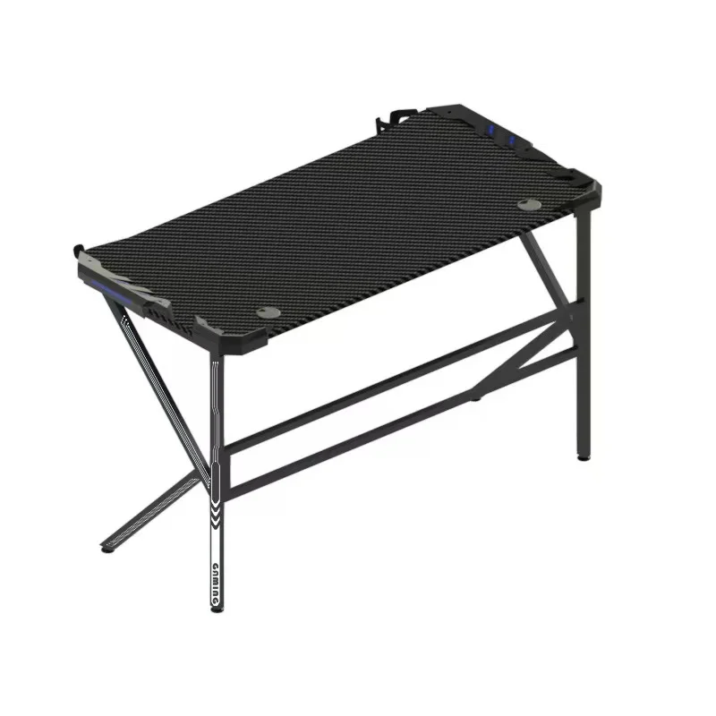 Fast shipping China Manufacturer Cheap K Shape Computer Gaming Desk Pc Racing Standing Table With Rgb Light