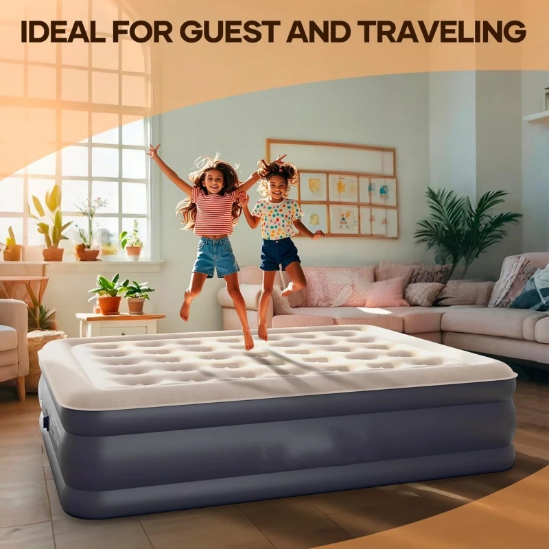 King Size Air Mattress Bed With Built in Pump Ultimate Comfort  Easy Inflation