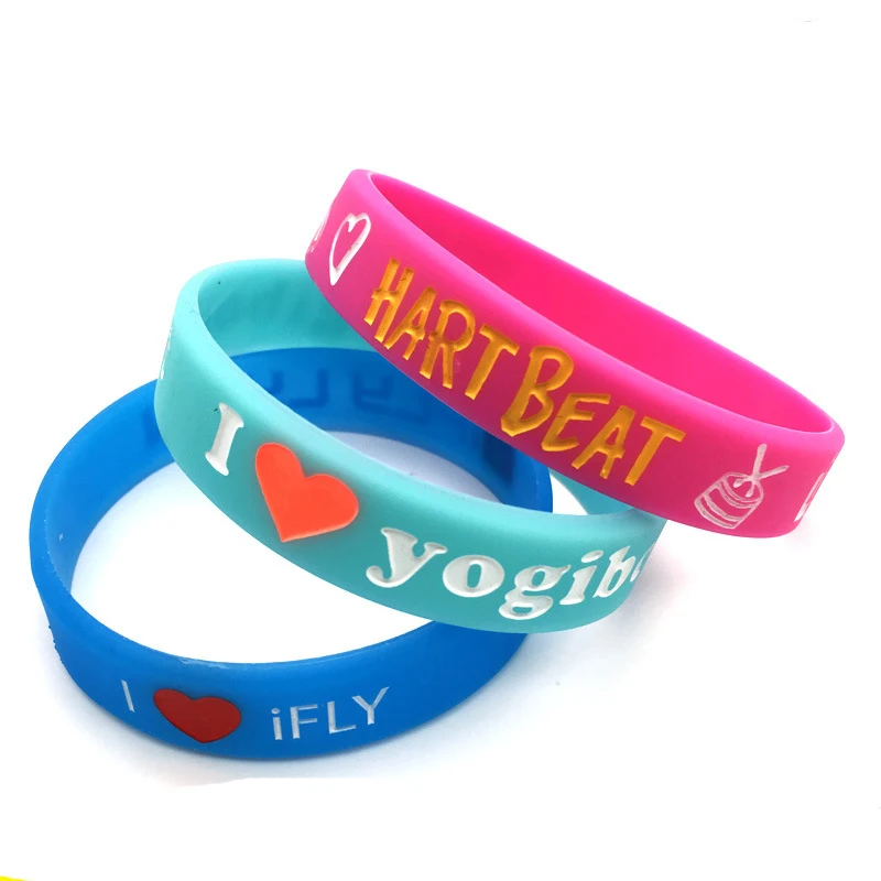 Cheap New Bracelets Silicone Wristbands Wristband Bracelets for Festival Custom Logo Silicone Bracelet Unisex BANGLES Silicon