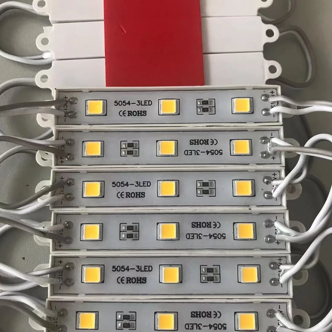  Светодиодный модуль XSYLED 5054 водонепроницаемый ip65 12 В рекламные модули белый красный синий зеленый 3 светодиода для светового ящика вывески