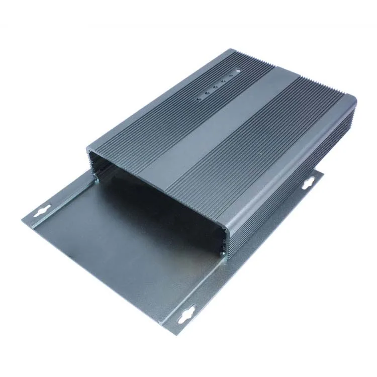 Wall Mount Anodized Extrusion Aluminum Profiles Battery Pack Box Casing Manufacturers Customize Metal Electronic Enclosure