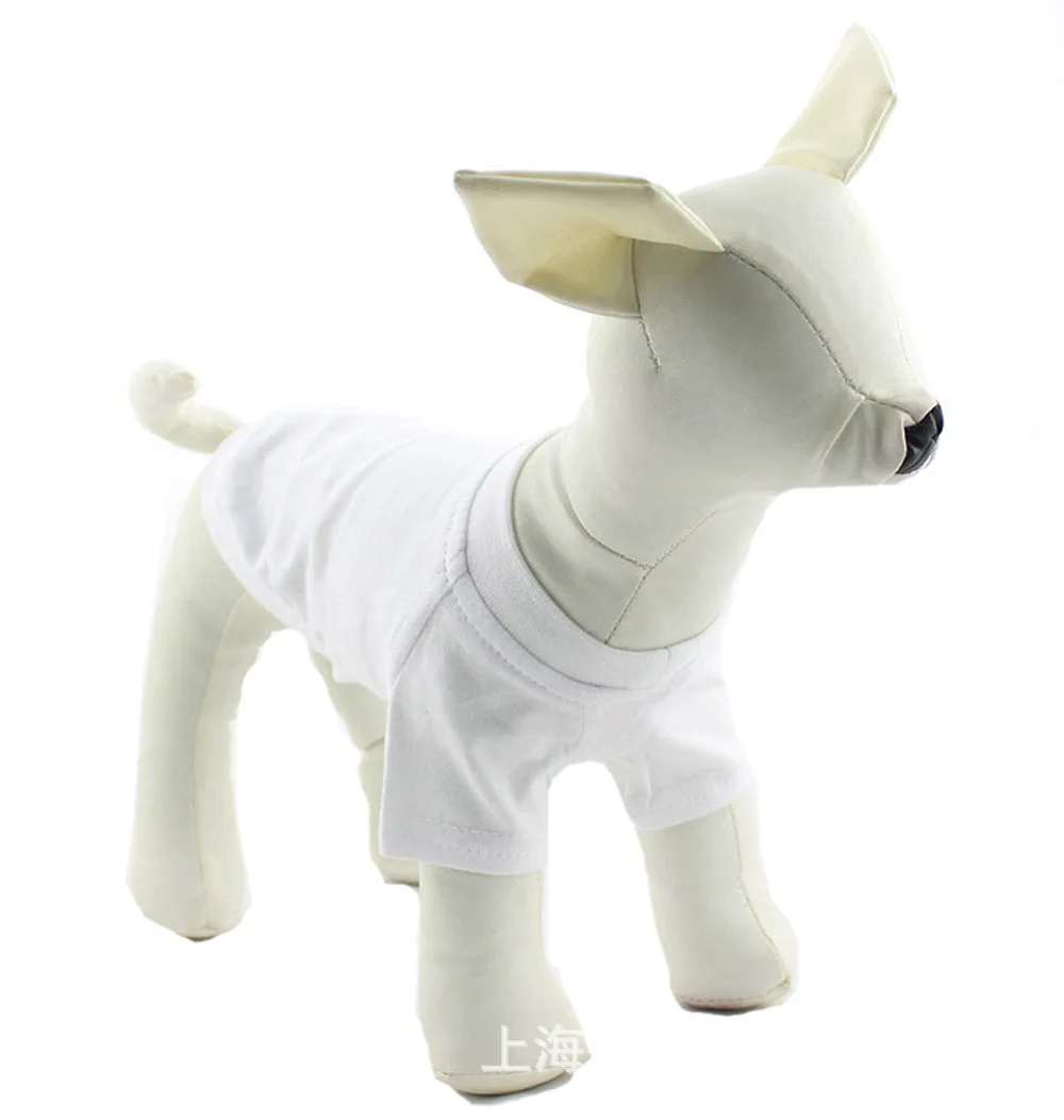 JXANRY Summer Pets T-Shirt 18 Multi-color Dog Cotton Blank Clothes Big Size Dog Comfortable Simple Wearing Hot Sale Pet Supplies