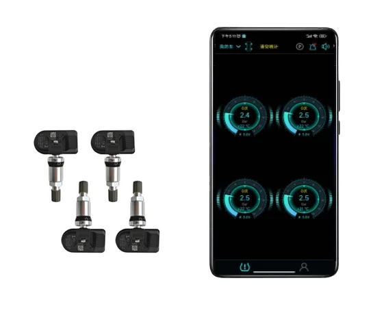 New Technology Internal Sensor Bluetooth TPMS Phone BLE APP Display Car Sensor Tire Pressure Monitoring System 2-10 wheels TPMS