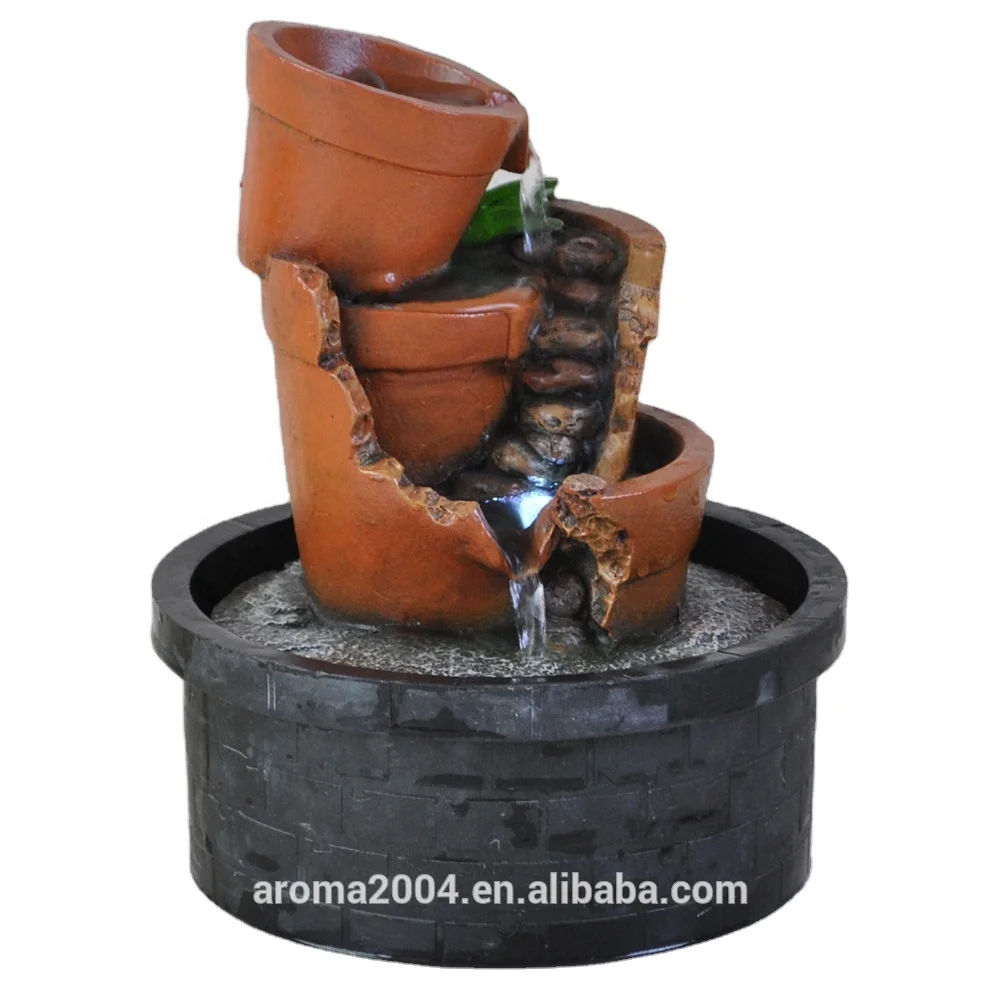 home decor tabletop garden waterfall indoor rotating ball fountain