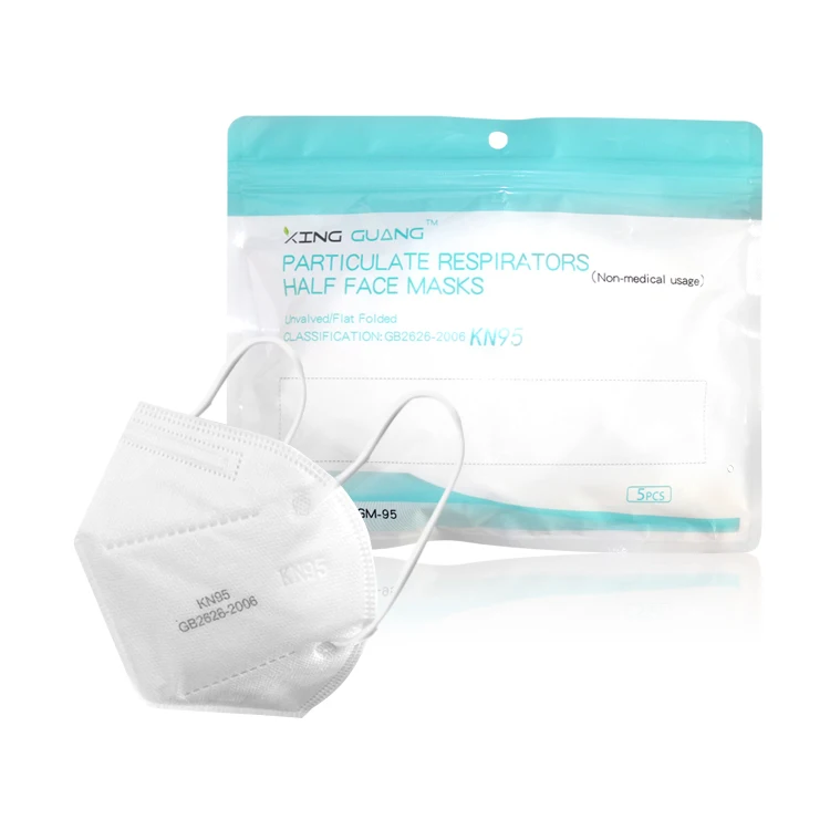 
 Маска для лица от производителя, защита общего пользования, 5-слойная маска Kn95 с ушными петлями, Нетканая ткань  