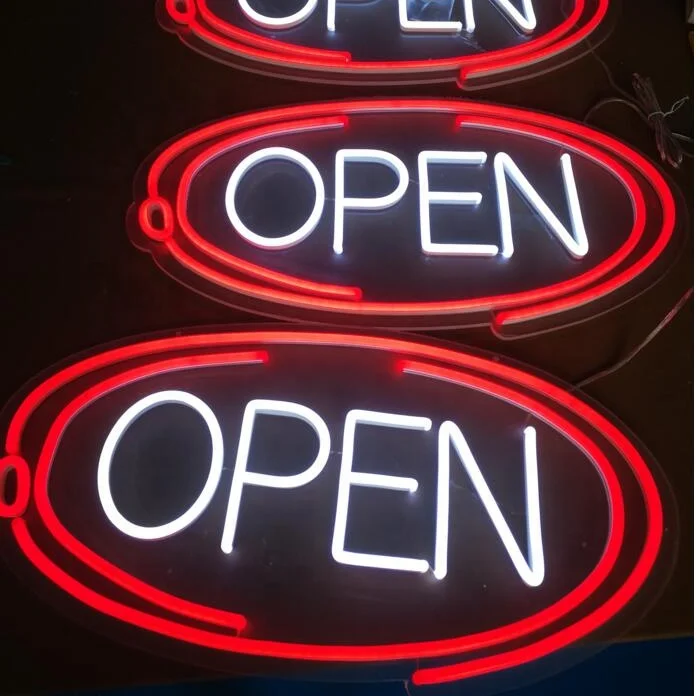 open neon signs