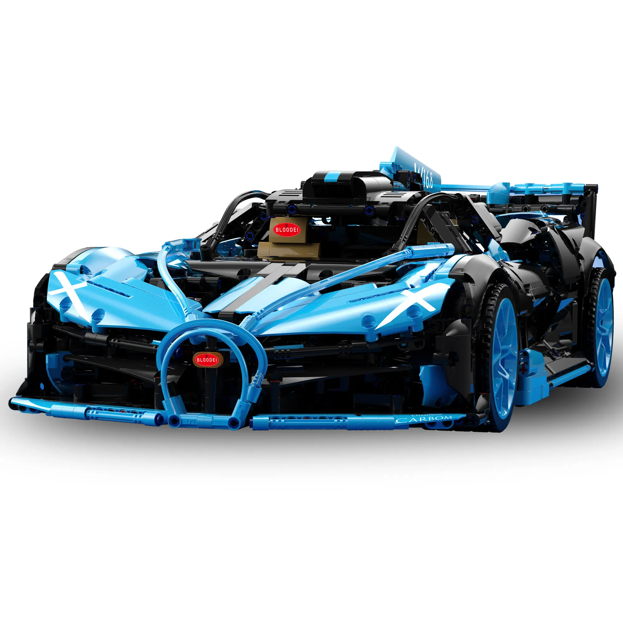 2023 hot sell 3588pcs 1:8 Green Bugatti car Model building Brick Toys  For Boys Girls Kids Birthday Gift