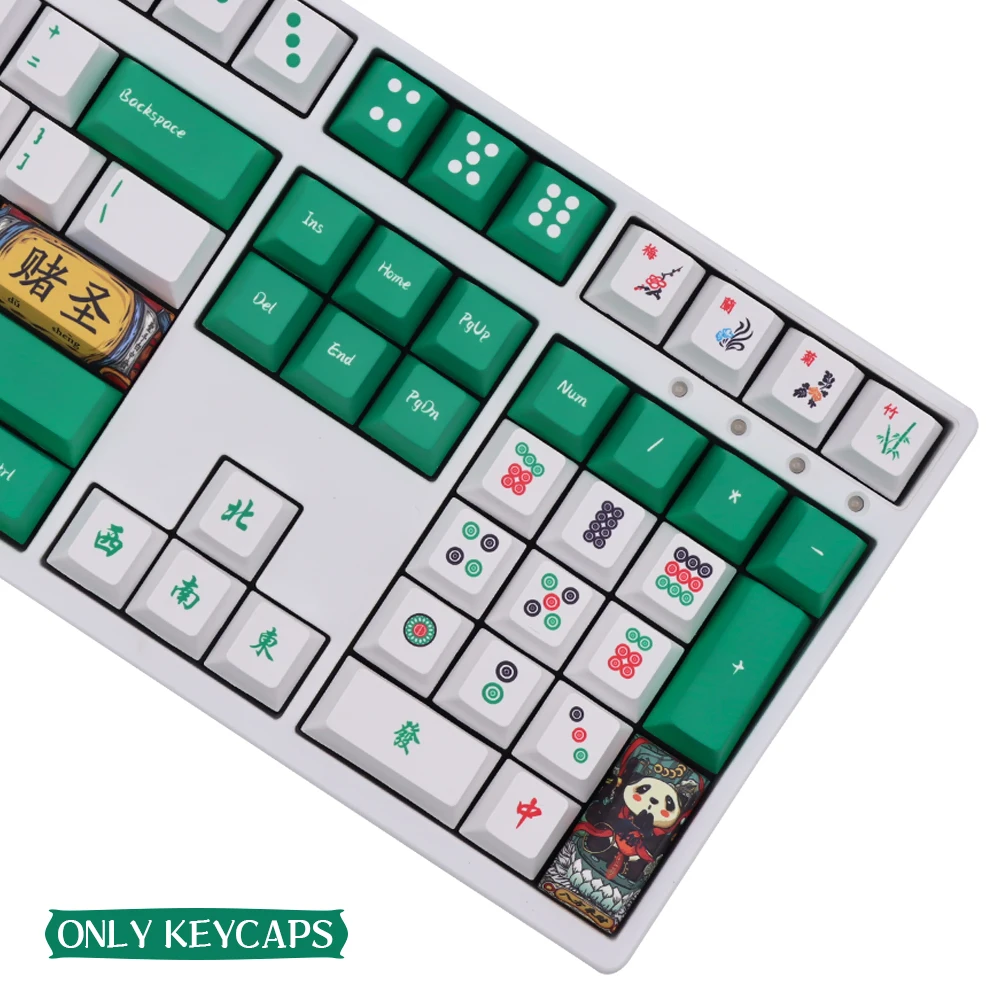 GMK Cherry MX Switch Mechanical Keyboard Keycap Chinese Mahjong Keycaps Cherry Profile DYE-Sublimation