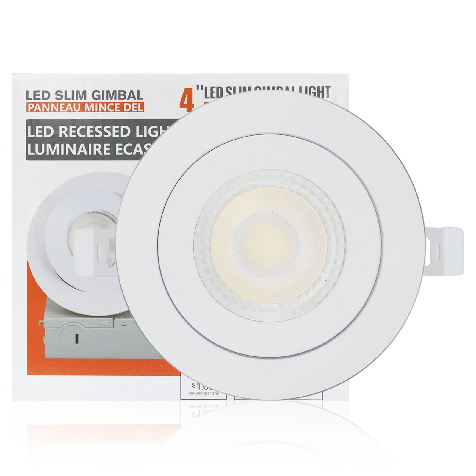 4 inch gimbal style pot light 120v triac dimmable gimbal pot lights
