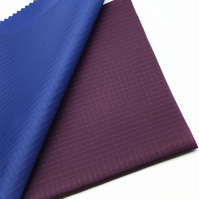 Best quality PU coated 210D nylon taffeta waterproof ripstop fabric