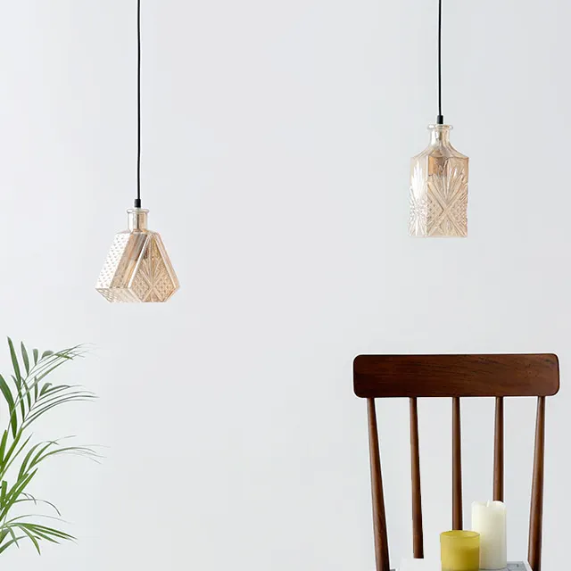 New design creative Martell bottle frosted glass pendant lamp shade ceiling light HT82229-1P