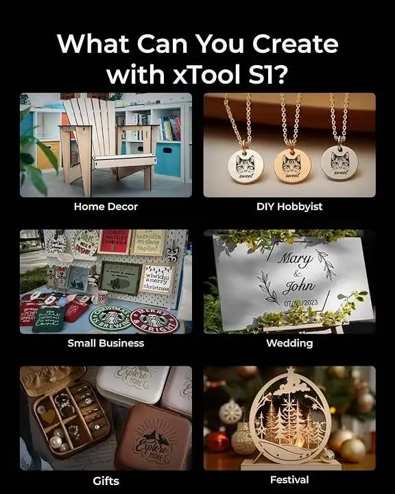 Лазерный резак и гравер xTool S1 40 Вт