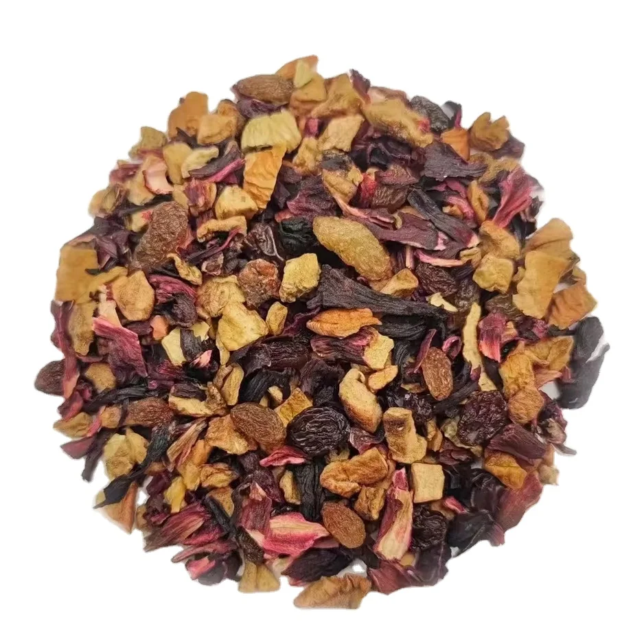Blended Grape Hibiscus Fruit Tea Premium Loose Leaf Flavoured Tea Blend Hot and Iced Exotic Fruit Tea Blends