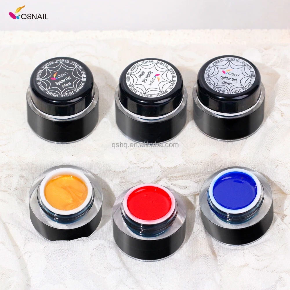 Own Brand Nail Art Popular Nail Art 12 Colors Neon Luminous Spider Gel Professional Glow Dark Gel Nail Polish