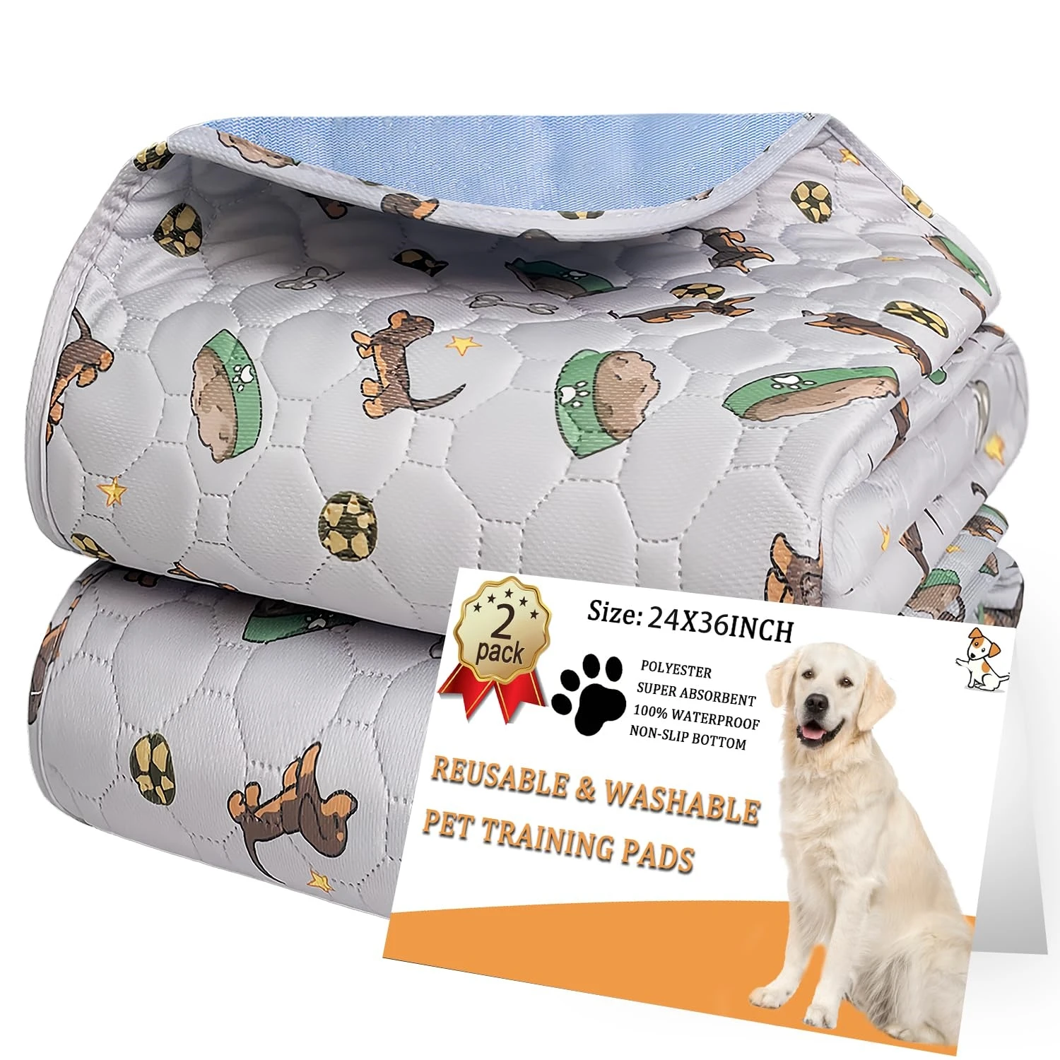 Hengshang Super Absorbent Leak proof Potty and Crate Use Dog Puppy Pet Pee Pads Training Diaper Pads