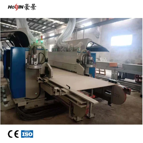 Calcium silicate boards double end tenoner machine in building machinery