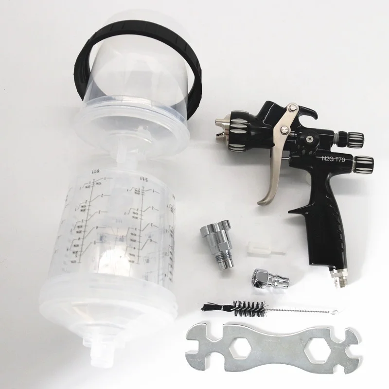 air spray gun manual spray gun With Plastic Tank LVLP And Paint Gun Adapter /Water-Based Paint /Varnish Paint Sprayer