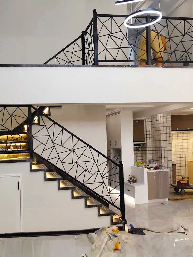 Ferosteel Stainless Steel veranda Cable Wire Railing with Black Quare Post Side Mounted Balcony diy cable railing post