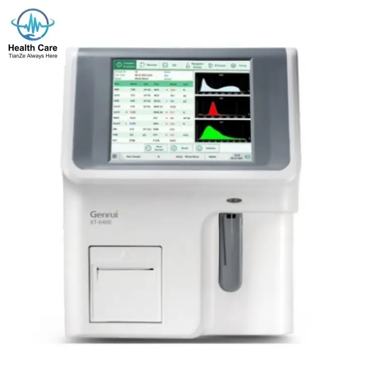 Genru KT6400 full blood count machine auto  Blood Test Analyzer Hamatologie Analysator  3 Part Hematology Analyzer cbc machine