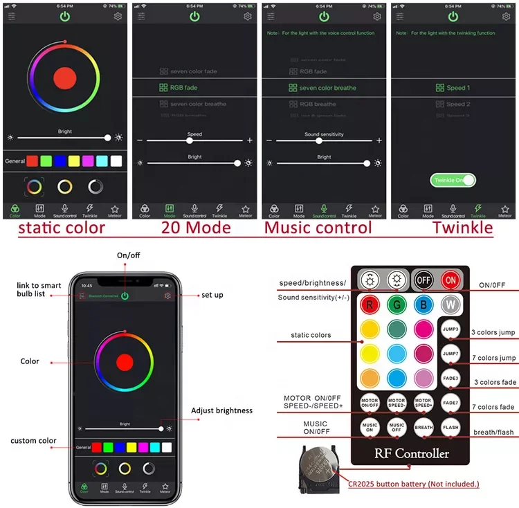 50w RGBW app control led fiber optic light source with twinkle effect for starry sky ceiling lighting