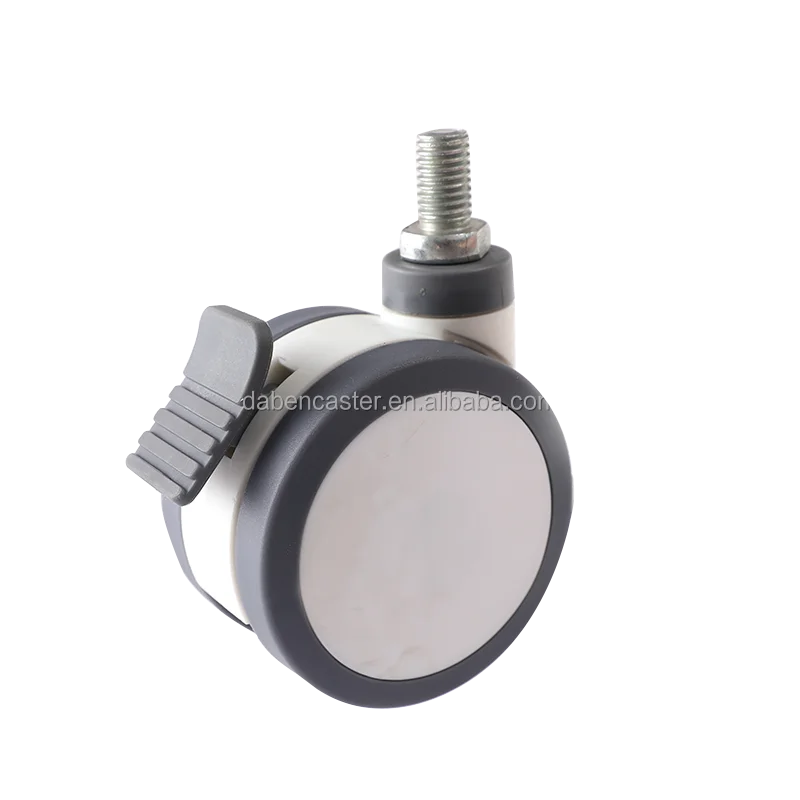 Hot selling 3 inch Swivel total lock Twin Wheels medical Caster for hospital wheels
