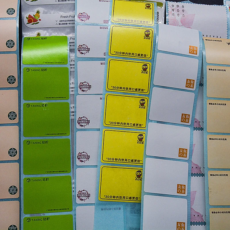 Printing factory custom label transparent logo metal hot gold sealing sticker custom self-adhesive label bottle sticker