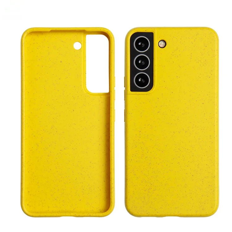 100% biodegradable eco-friendly custom wheat straw compostable soft tpu shockproof phone case for Samsung S22 Recycle phone case