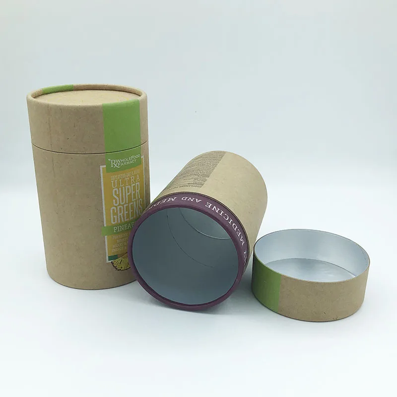 Printed paper tube cylinder box packaging paper box wine tube cylinder