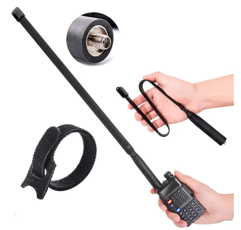 Baofeng VHF UHF handheld walkie talkie antenna black color communication antenna Tactical Antenna for Baofeng UV-82 UV-5R Ham ra