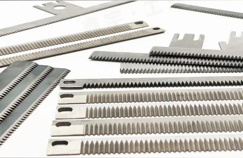 Food Bags Long Serrated Sealing cutting Packaging Machine Serrated Knives Toothed Blade