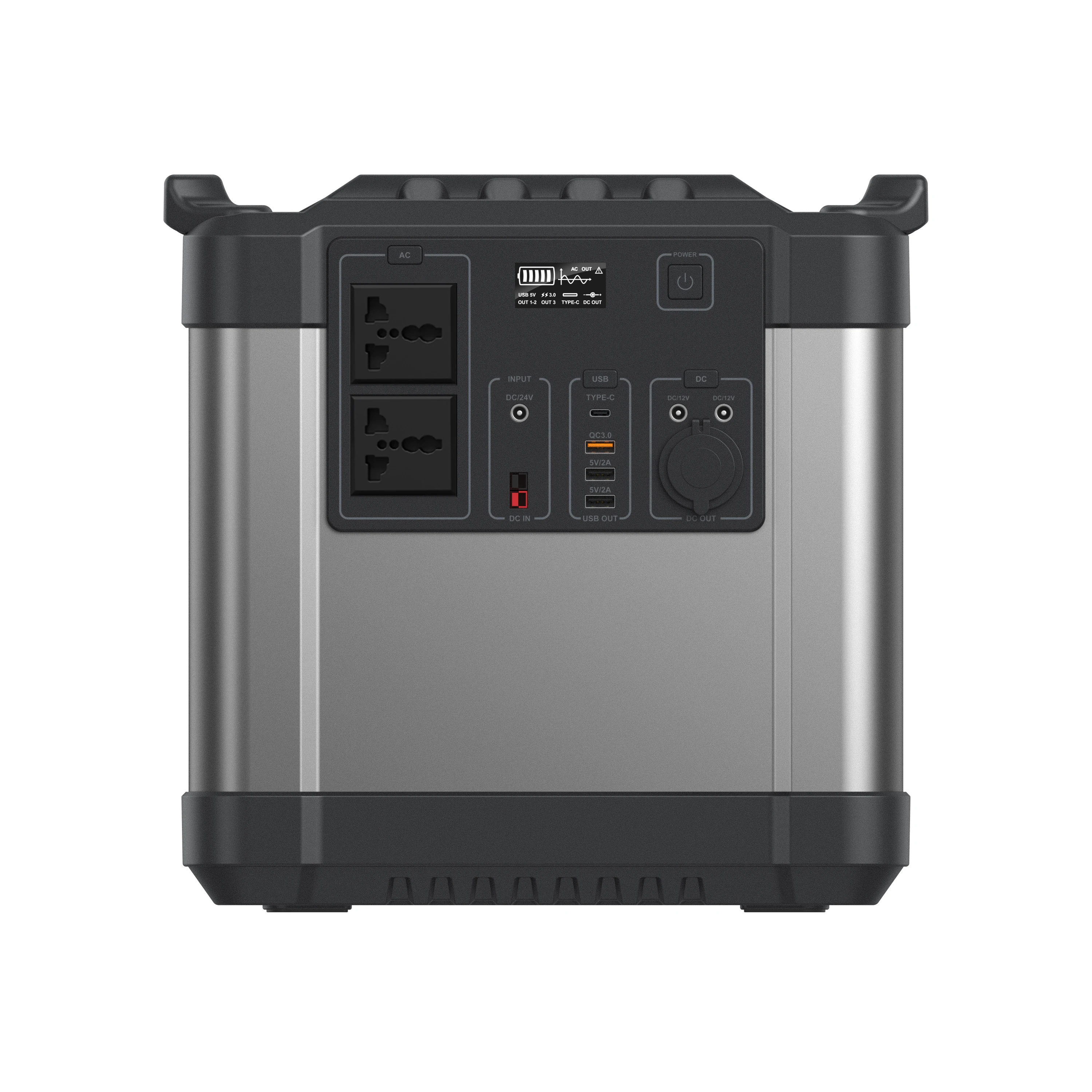 No gasoline No noise Campers RVs LiFePO4 lithium generator Portable 2000W 220V Solar Generator