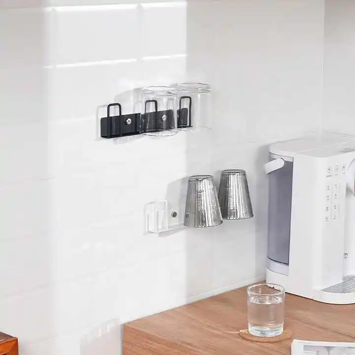 ODM/ OEM Metal Coffee Cup Holder Home Kitchen Wall Mounted Coffee Mug Holder Display Rack