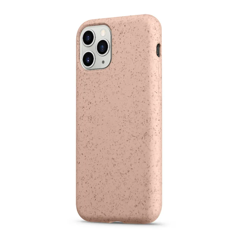 2022 Eco Friendly Organic Wheat Straw Tpu Fiber Hybrid Biodegradable Phone Case For Iphone X Xs 11 12 13 Pro Max Mobile Cover