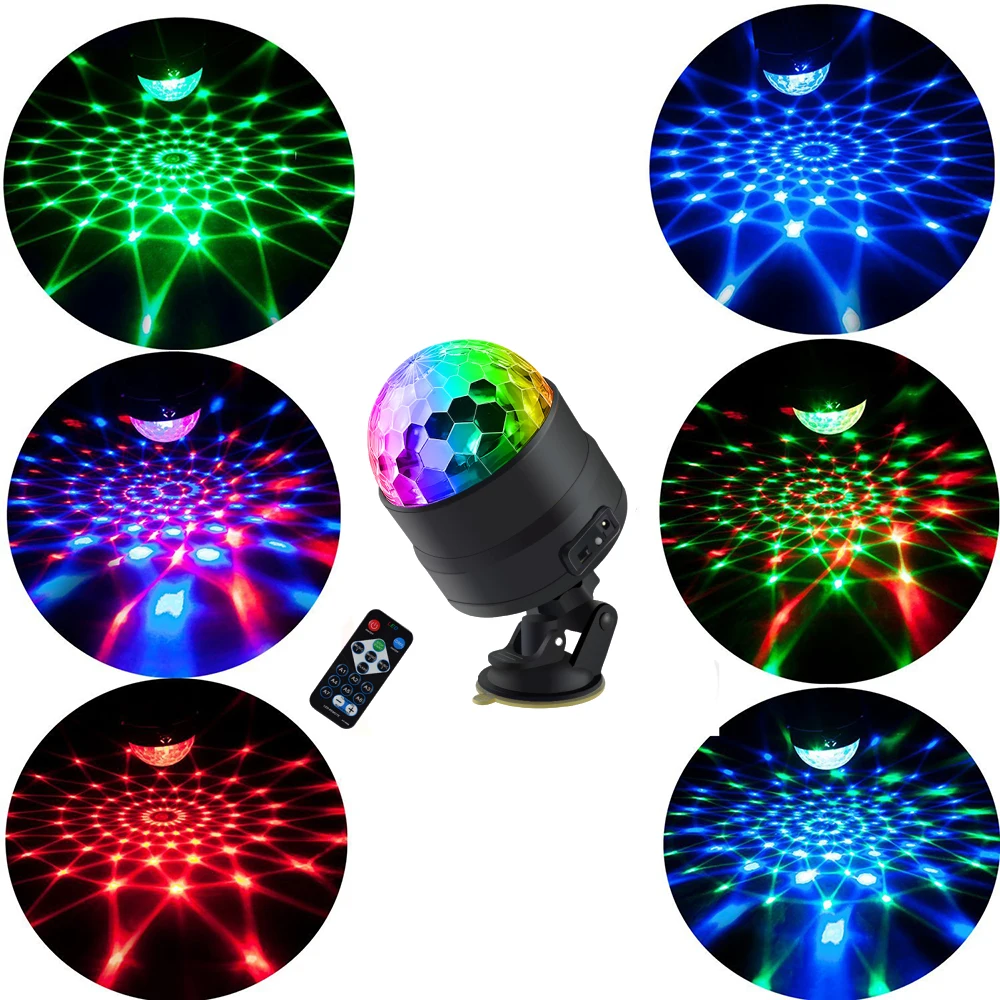 Лидер продаж светодиодный сценический Rgb светильник для танцпола с дистанционным управлением и голосовым праздничный Хрустальный Волшебный шар освещение