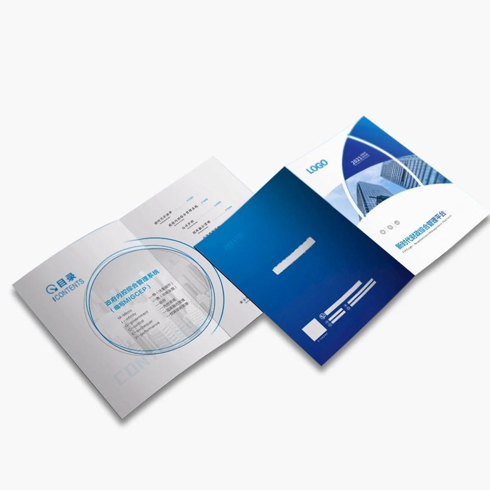 High Quality Custom A4 Company Brochure Printing on Art Paper Optimal Size for Company Presentations
