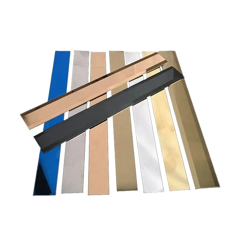 Самоклеящиеся матовые декоративные полосы из нержавеющей стали для деревянной стены мебельные аксессуары Золотое зеркало