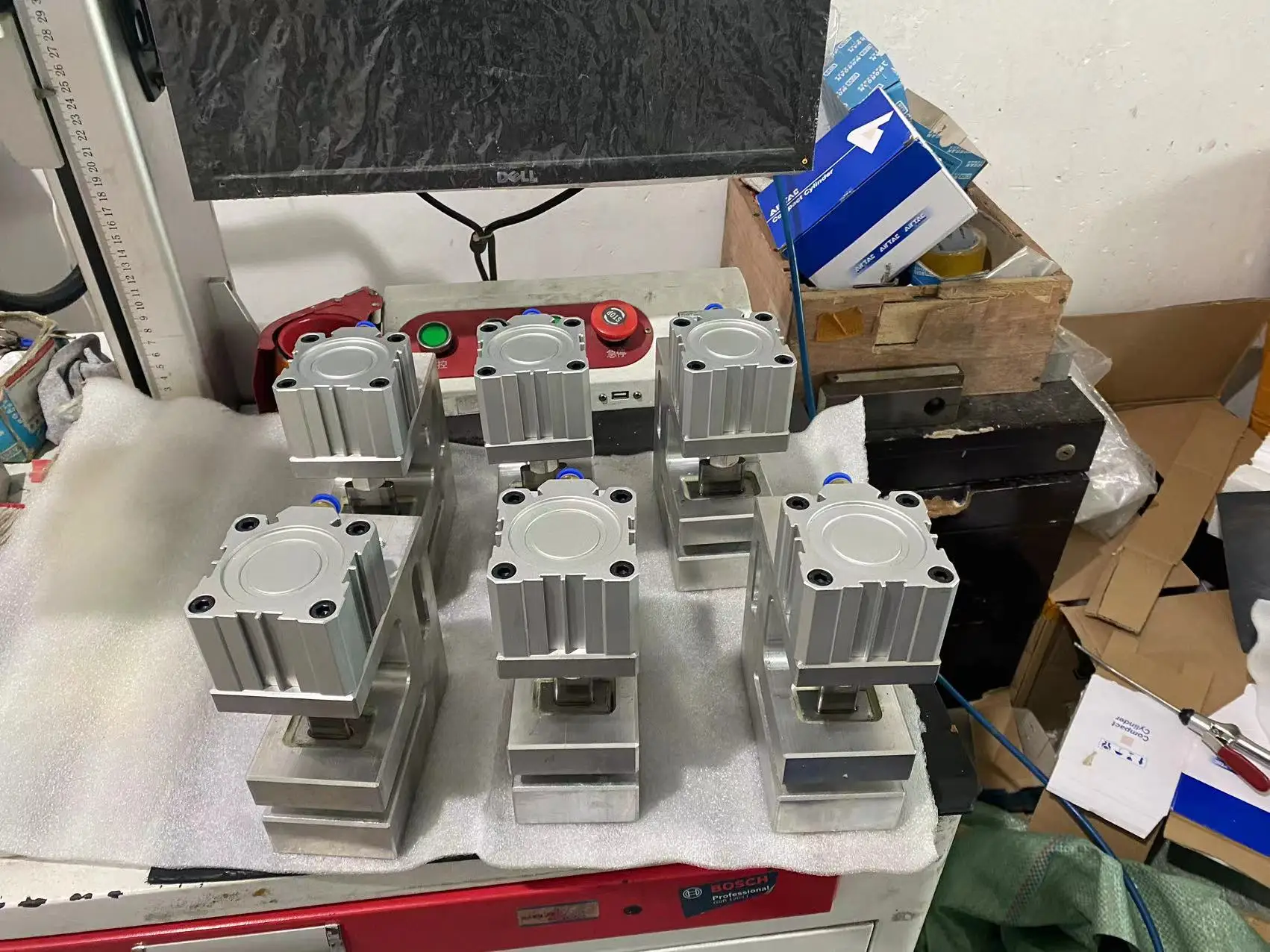 China manufacturer multifunctional edge banding punching machine portable pneumatic