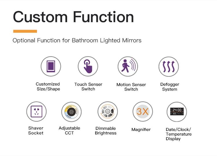 OEM Modern Simple sliver wall mounted bathroom vanity cabinet Stainless steel mirror cabinet