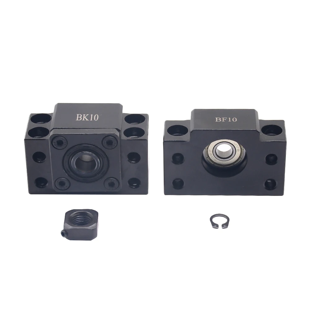 SFU1204 set:SFU1204 L-700mm rolled ball screw C7 with end machined + 1204 ball nut + nut housing+BK/BF10 end support + coupler